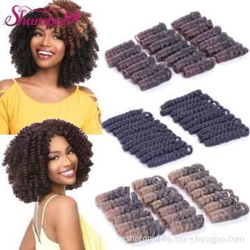 New Style Synthetic loose bouncy curl Braiding Hair Spring crochet Saninya curl length 10inch 20inch 6-18mm diameter Curls